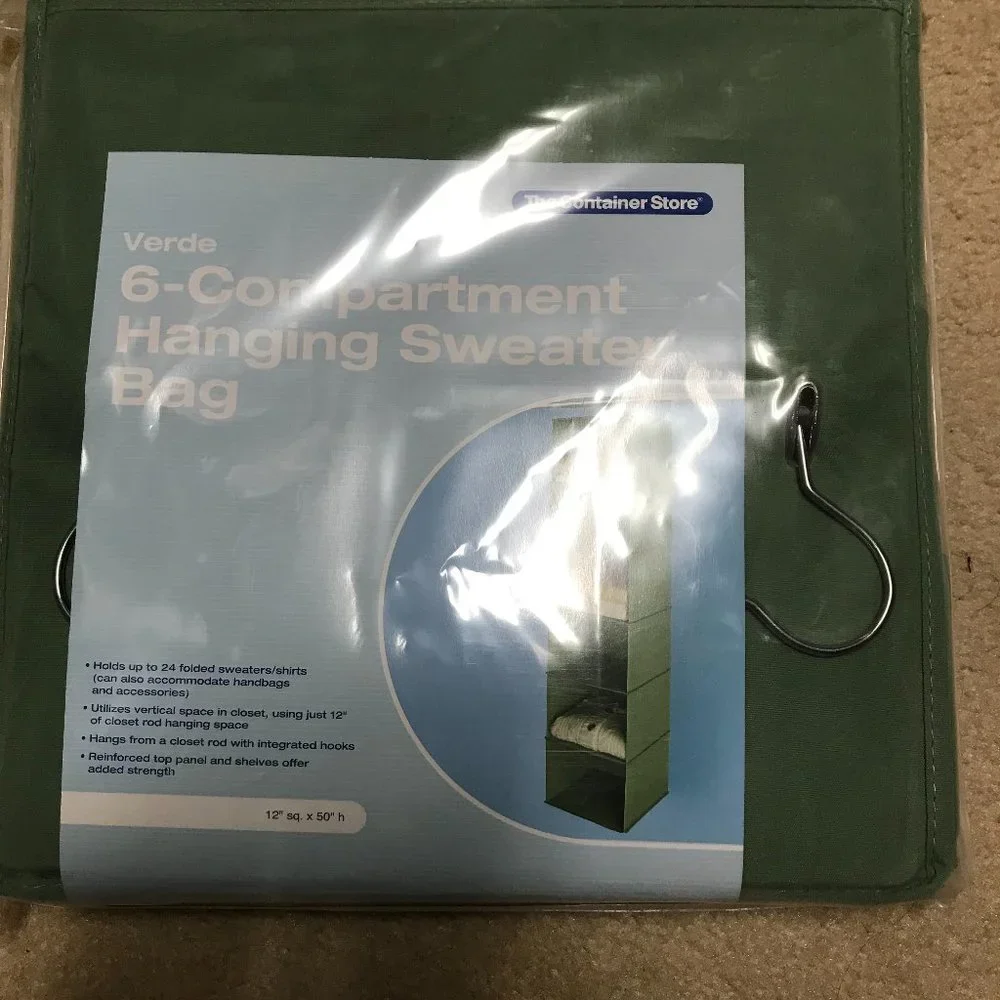 NIP 6-Compartment Hanging Sweater Organizer
